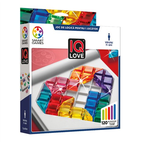 Smart Games - IQ Love, joc de logica cu 120 de provocari, 7+ ani, editie lb. Romana - imagine 6